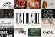 Modern & Elegant Font Bundle, a Script Font by AndrewPixel (Thumbnail 1 of 25)