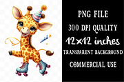 Watercolor Quirky Funny Animals PNG, an Illustration by Designking (Thumbnail 4 of 4)