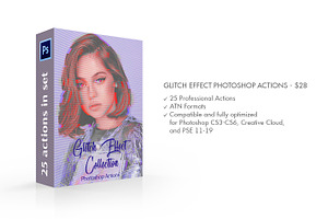 Glitch Effect Photoshop Actions