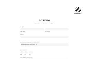 Squarespace Minimal Form Plugin