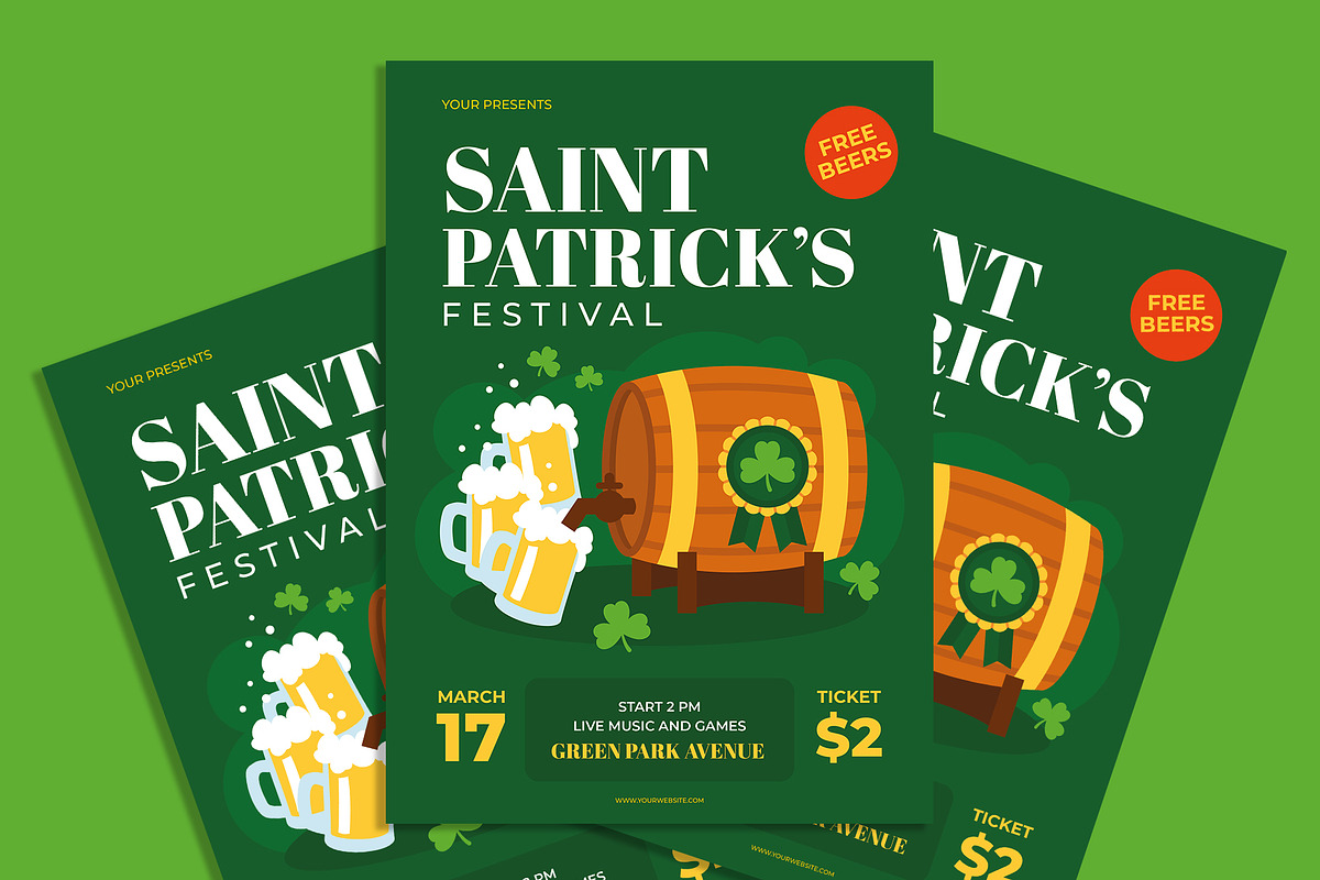 Saint Patrick Festival flyer, a Flyer Template by AdamHasan (Photo 2 of 3)