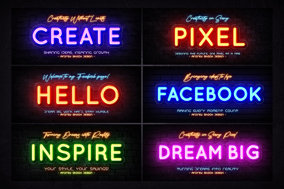 Neon Facebook Covers, a Social Media Template by Andrew Skoch Design (Photo 7 of 7)