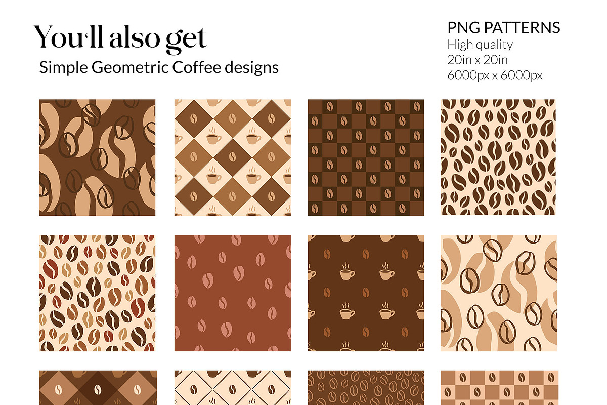 Cozy Coffee Seamless pattern, a Pattern Graphic by CreativeChristiana (Photo 6 of 12)