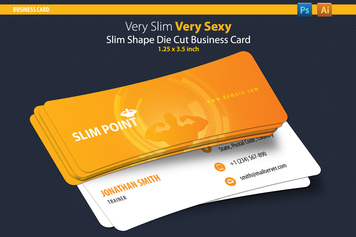 Slim Business Card preview 2