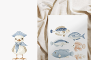 Whale Clipart Set, a Decorative Illustration by Pati Paints (Thumbnail 8 of 10)
