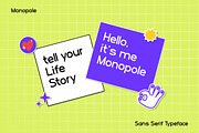 Monopole - Modern Sans Serif, a Sans Serif Font by Vadovastd (Thumbnail 4 of 7)