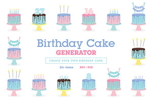 Birthday cake generator