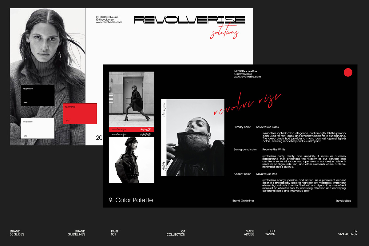 Brand Guidelines RevolveRise, a Presentation Template by Viva Agency (Photo 8 of 9)