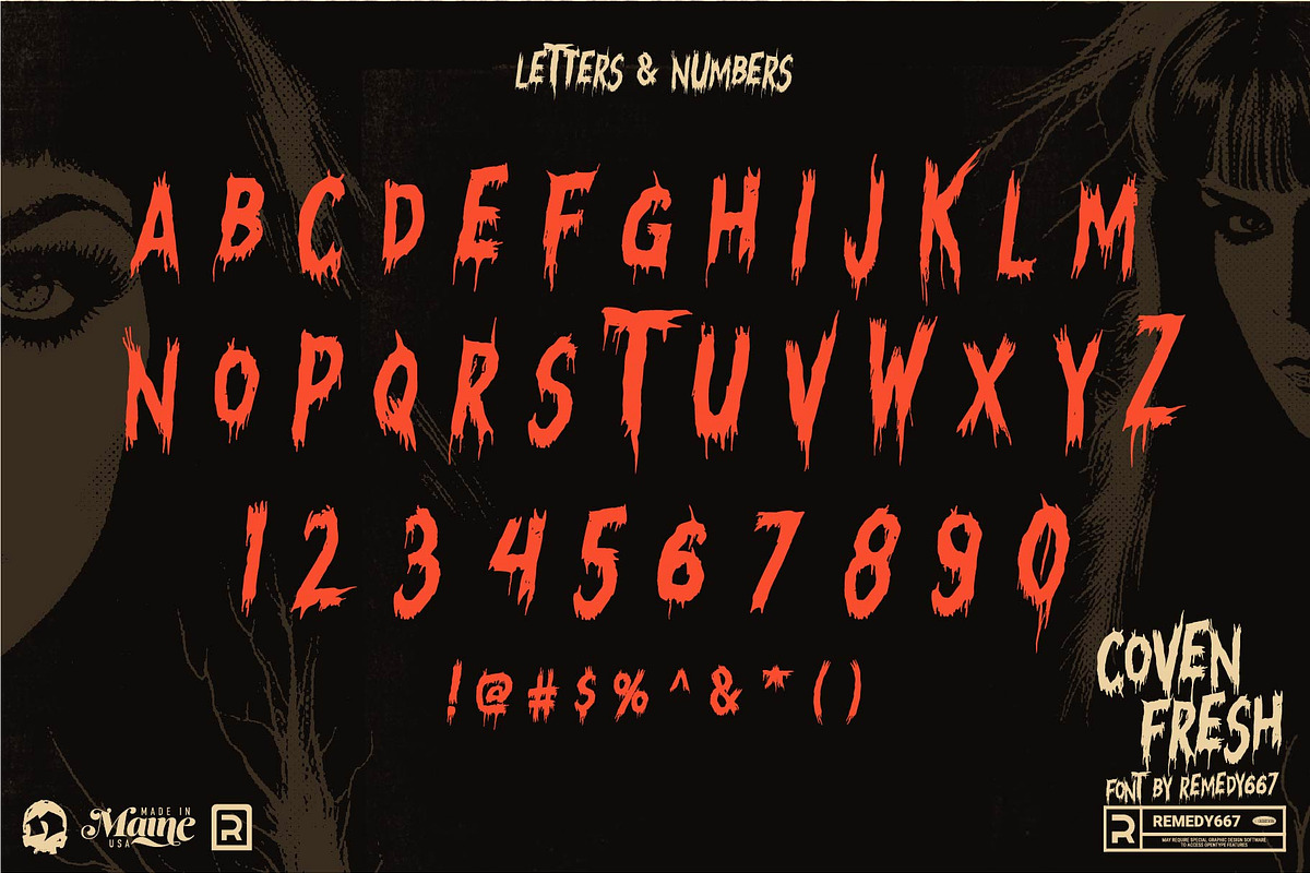 Coven Fresh - Horror Font, a Handwritten Font by Remedy667 (Photo 6 of 7)