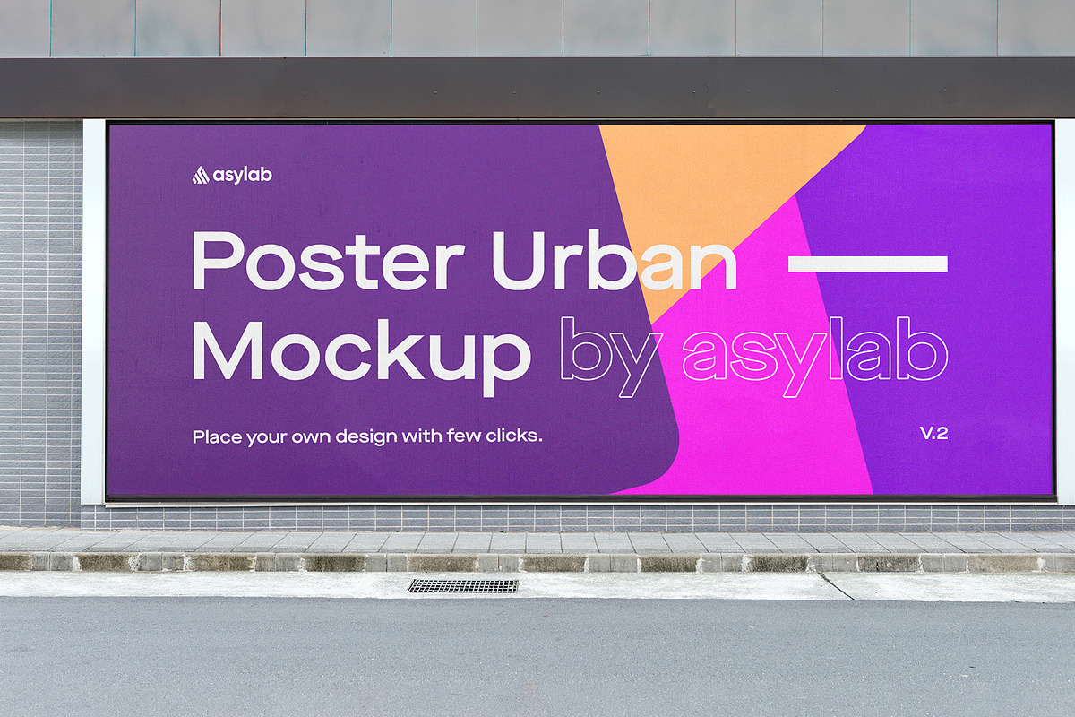 10 Urban Poster Street Mockups - PSD, an Advertising Mockup by Asylab