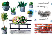 Amsterdam houses and details., an Illustration by fiolika (Thumbnail 7 of 9)