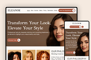 Hair Studio Wix Studio Website, a Wix Template by Kitteeh (Thumbnail 6 of 10)