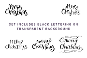 5 Merry Christmas Cards & Lettering, a Card Template by Anne Elster Design (Thumbnail 3 of 3)