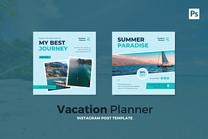 Vacation Planner Instagram Post