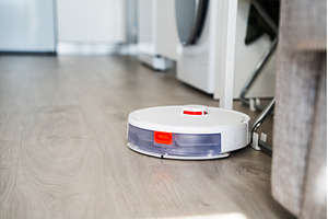 Smart robot vacuum cleaner, a Technology Photo by volodymyrshtun13795