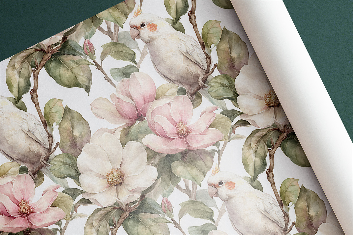 MAGNOLIA POEME Seamless Pattern, a Pattern Graphic by AYAKA Studio Co. (Photo 2 of 11)