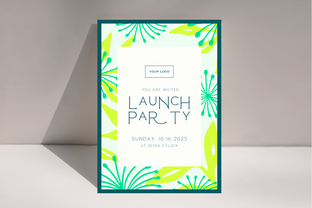Floral Invitation Canva Template, an Invitation Template by LePosey Studio (Photo 4 of 6)