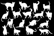 Cat silhouette vector set, a Graphic by Vectorwins Premium Shop (Thumbnail 3 of 3)