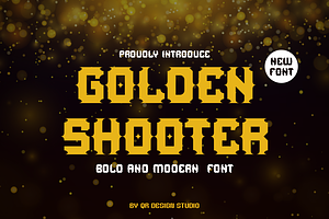 Golden Shooter - Condensed & Artdeco, a Serif Font by QR Design Studio