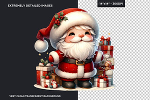 Cute Santa Claus Christmas Clipart