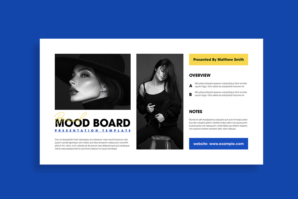 Minimal Brand Mood Board Template preview 2
