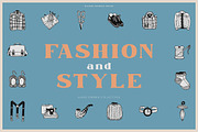 150 Hand Drawn Elements -Fashion-, an Illustration by Michael Rayback Design (Thumbnail 1 of 3)