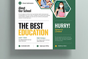 School Admission Flyer Template, a Stationery Template by MightyDesign (Thumbnail 3 of 6)