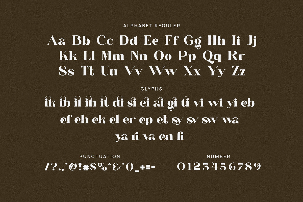 Genik Elegant Ligature Serif Font, a Serif Font by Perfectype (Photo 8 of 8)