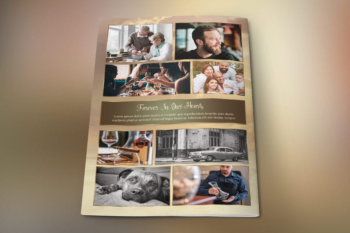 Forever Funeral Program Template PSD, a Templates & Theme by Godserv Designs (Photo 5 of 6)