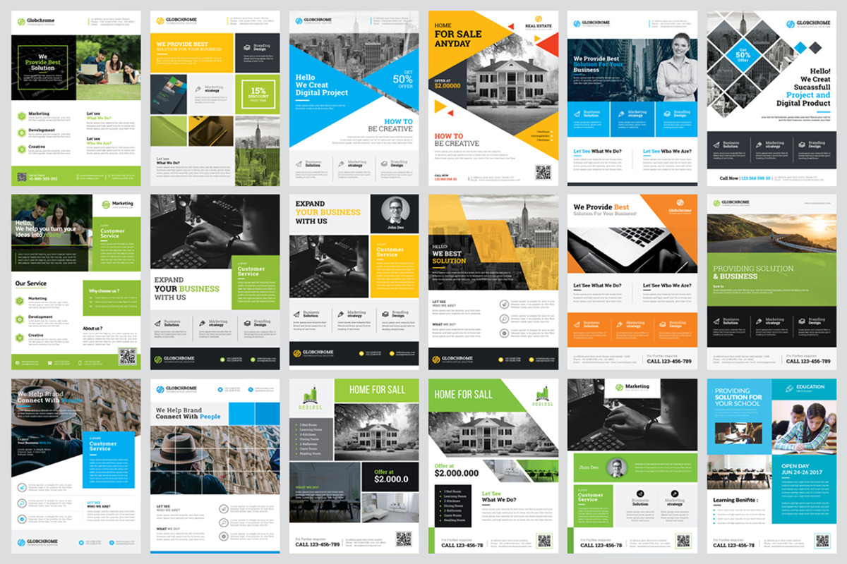 Corporate Business Flyers Bundle, a Flyer Template by GoldenPixelStudio (Photo 17 of 21)