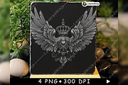 Eagle Wings Royal Crown Nobility, a Background Graphic by LaseredNinja (Thumbnail 3 of 7)