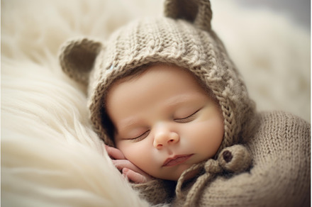 Adorable Newborn baby sleeping, a Person Photo by Ylivdesign