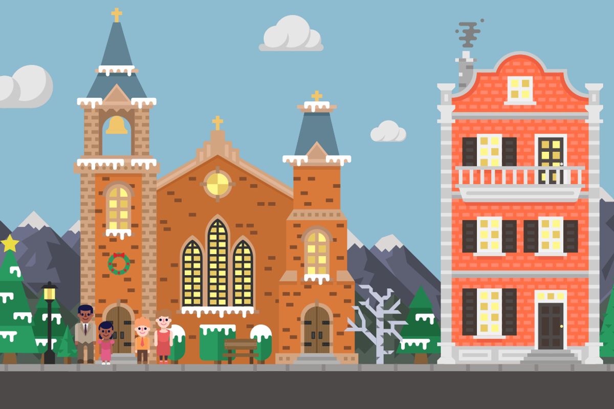 Christmas Village Builder, a Decorative Illustration by Airship Design Co. (Photo 2 of 2)