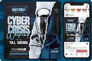 Cyber Crisis Weekend Flyer, a Flyer Template by regalDRAW (Thumbnail 1 of 3)
