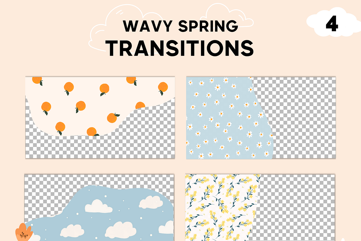 Spring, Flowers Animated Transitions, a Background Graphic by Mstvisuals (Photo 1 of 5)