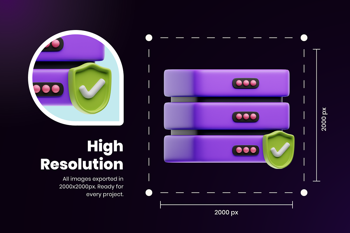 3D Coding Icons, a 3D by Flat Icons (Photo 6 of 8)