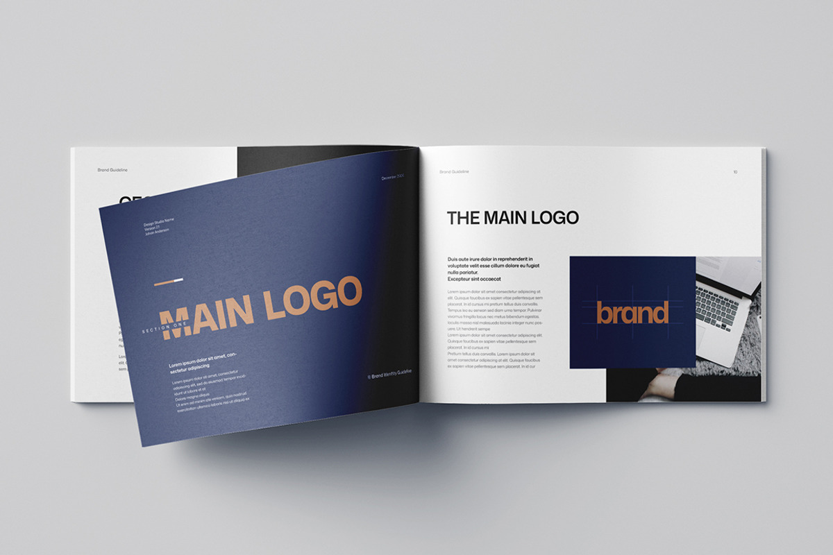 Brand Guidelines Layout | Word & EPS, a Brochure Template by HiveArts (Photo 5 of 13)