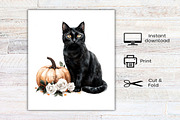 Brown Halloween White Roses Clipart, an Illustration by Canvas Craft (Thumbnail 7 of 7)