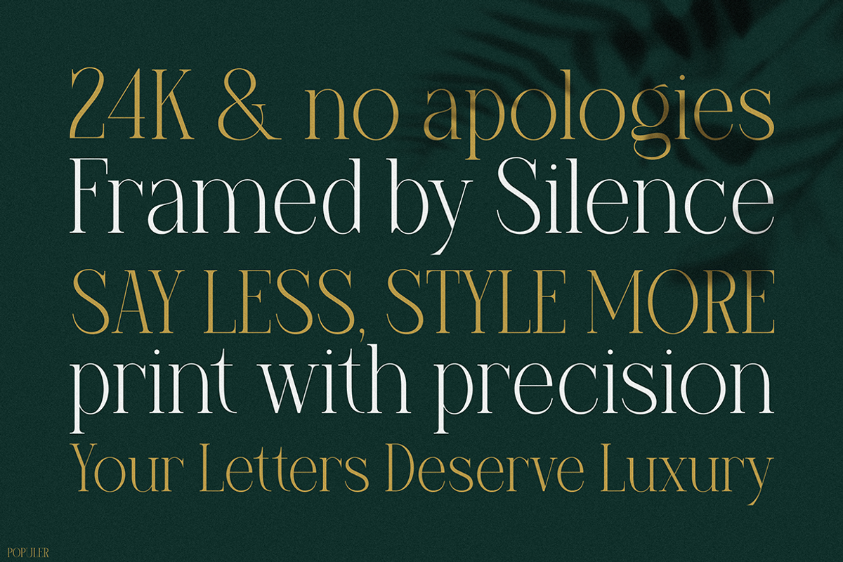 Populer, a Serif Font by Pinisi ART (Photo 7 of 10)