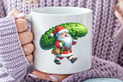 Funny Santa Pickle PNG, an Illustration by Craft Nest (Thumbnail 5 of 6)