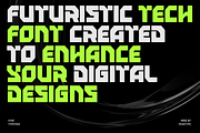 Vyke - Bold Modern Futuristic Font, a Sans Serif Font by Pekotype (Thumbnail 2 of 15)