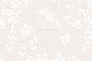 Apple Blossom Pattern Collection, a Pattern Graphic by Note And Silence (Thumbnail 7 of 8)