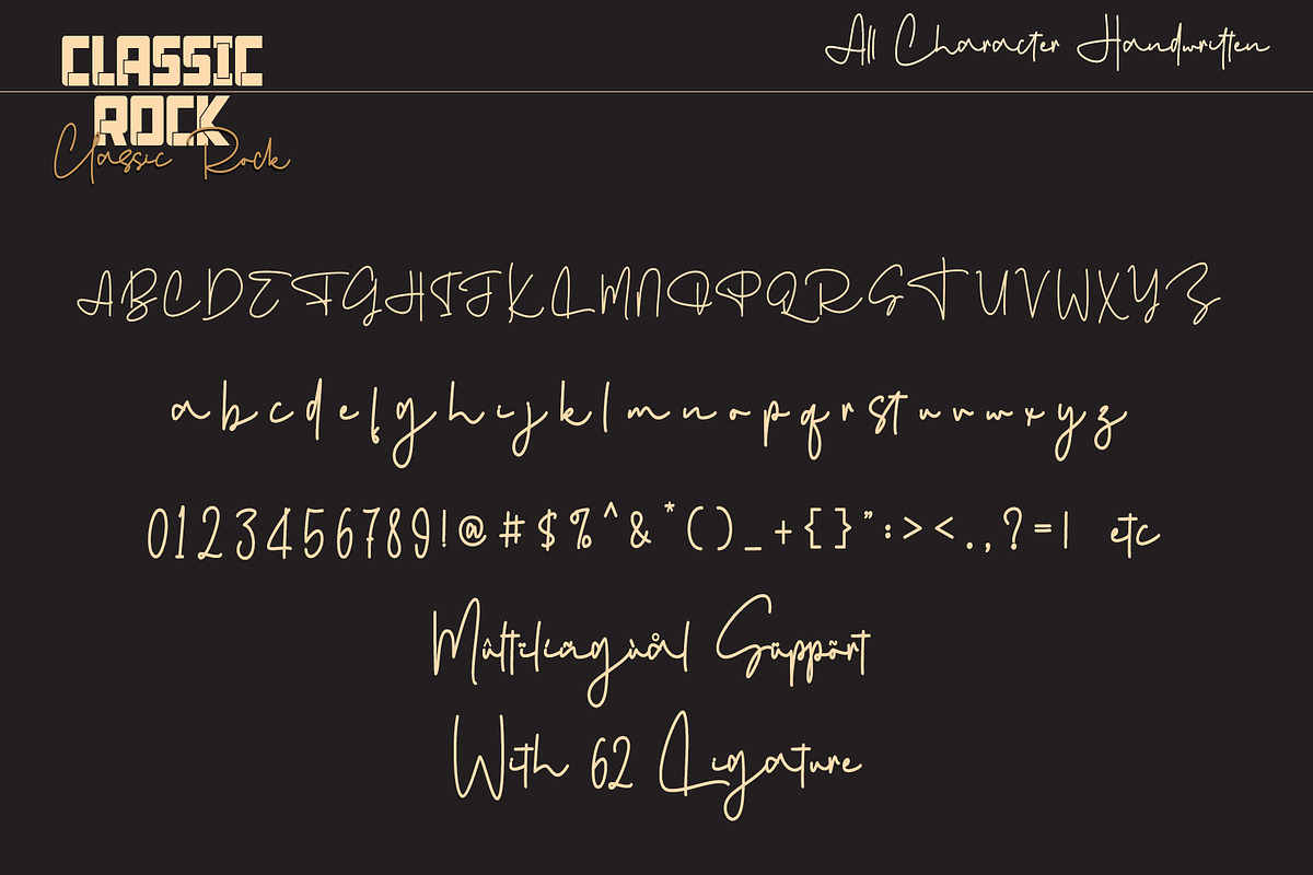 Classic Rock (FONT DUO), a Sans Serif Font by Letterara (Photo 11 of 12)
