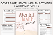 Mental Health Journal Printable PDF, a Stationery Template by Ambitiously Alexa (Thumbnail 2 of 5)