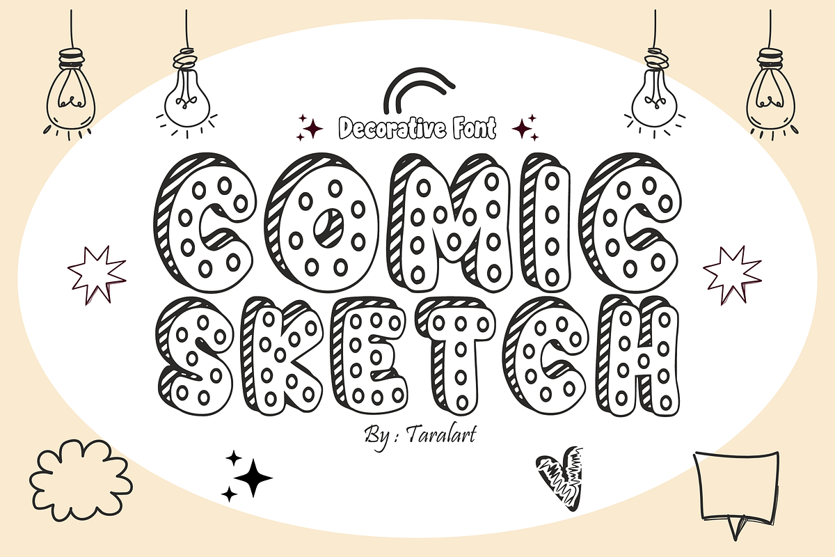 Octopus Sketch - Quirky Font, a Sans Serif Font by KiddoGlyphs Studio (Photo 2 of 5)