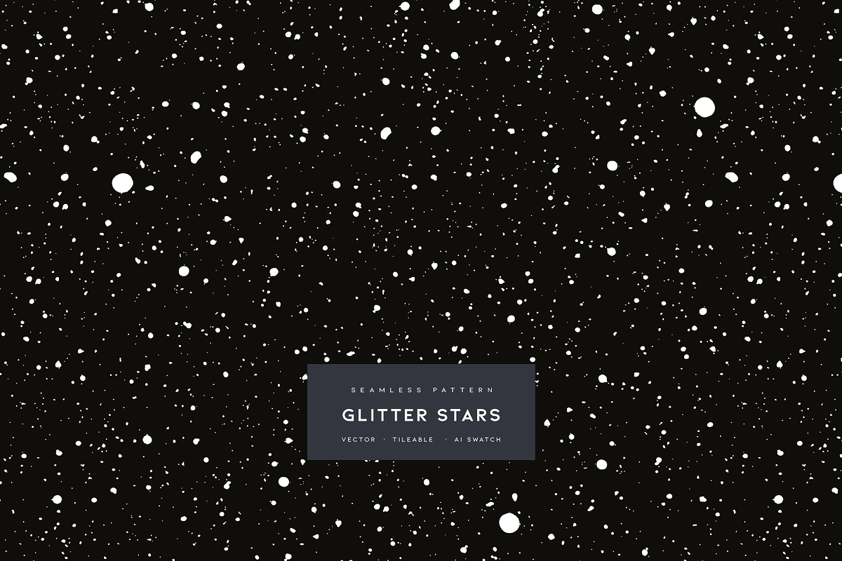Glitter Stars | Vector Pattern, a Pattern Graphic by MalyskaStudio