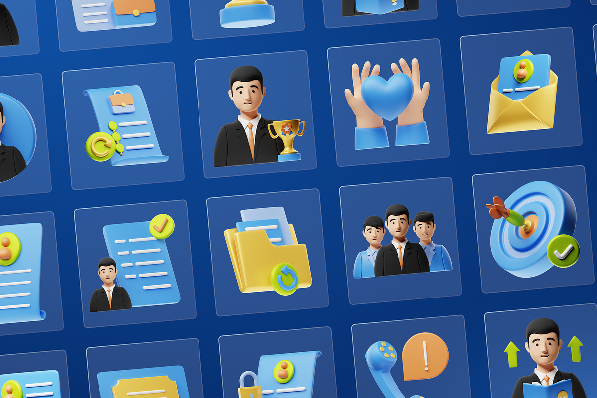 3D Resume Icons, an Object 3D Model by Flat Icons (Photo 8 of 8)