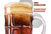 Watercolor beer clipart set, a Food Illustration by ArtfulStudio (Thumbnail 7 of 8)