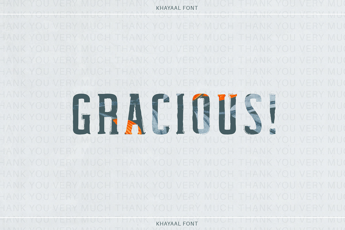 Khayaal Display Font, a Sans Serif Font by Creativetacos (Photo 11 of 13)