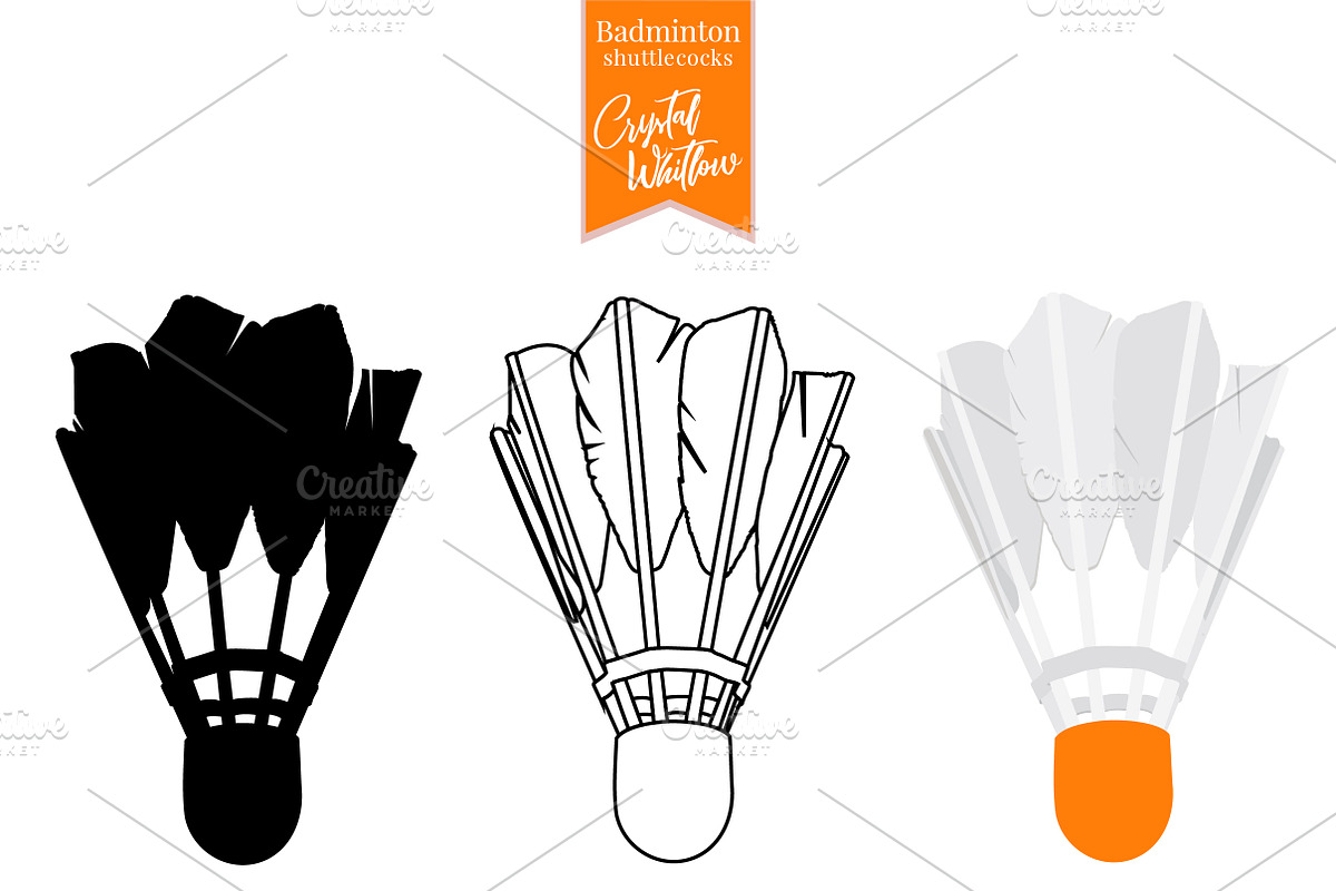 Shuttlecock Pattern & Clip Art, a Pattern Graphic by Preyer Design (Photo 3 of 8)